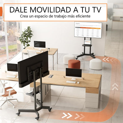 Rack Soporte Pedestal Para Tv 32 - 65 Altura Regulable